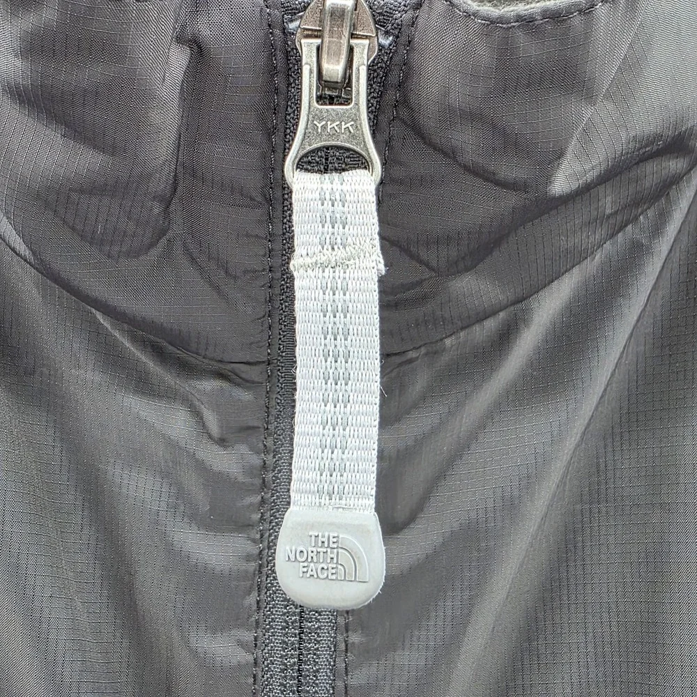The North Face Stow Jacket Mens XL Gray Full Zip Windbreaker Fleece‎ Lined